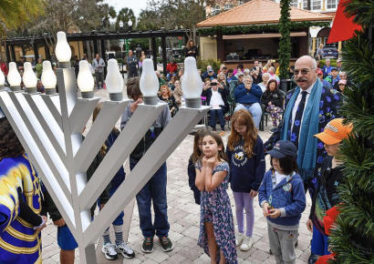 Celebrations continue with menorah lighting