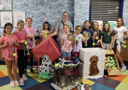 Camp Kids Make Crafts for Shelter Animals