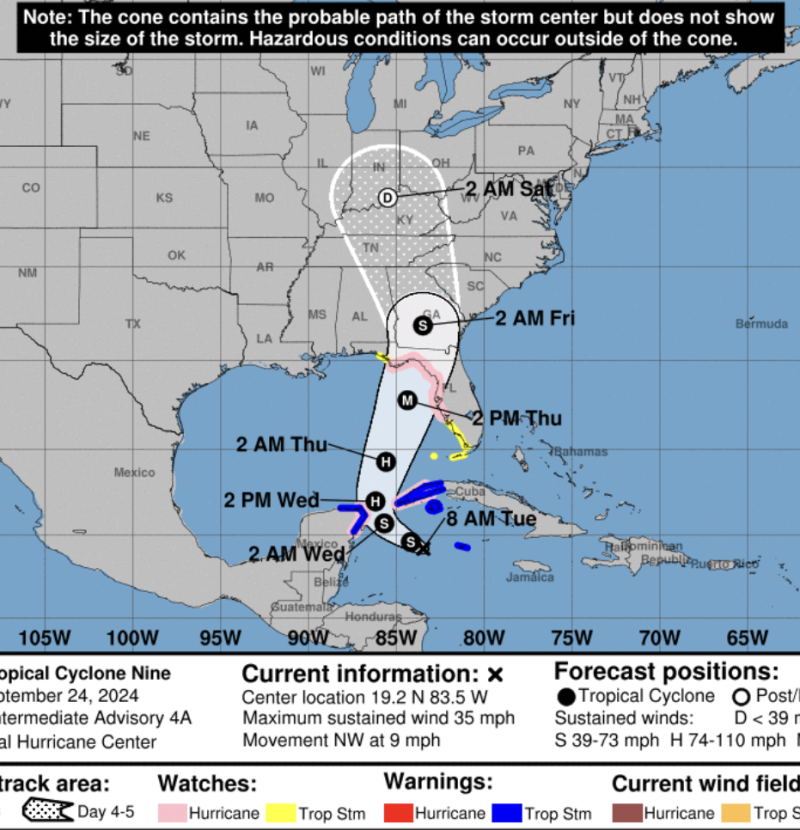 Several golf courses close ahead of storm